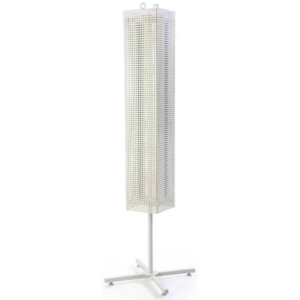 Shop Fitting Retail Pegboard Freestanding Tower Unit Excellent Condition